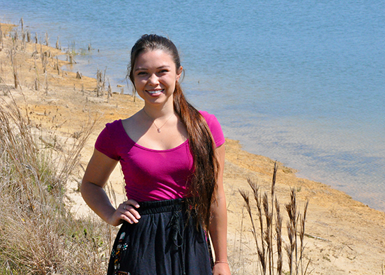 Photo shows FGCU grad student