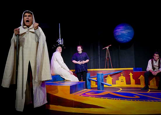 FGCU students performing “The Life of Galileo”